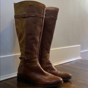 Suede/Leather Riding Boots